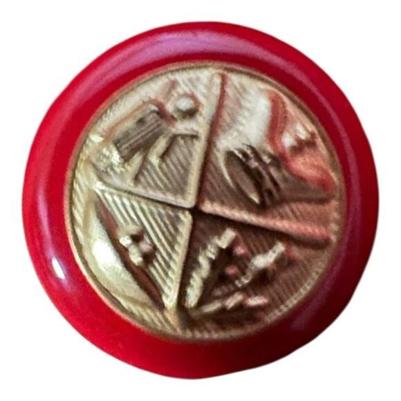 Vintage Pendleton Womens 100% Virgin Wool Classic Notch Lapel Red Blazer Size 22 - Picture 6 of 9